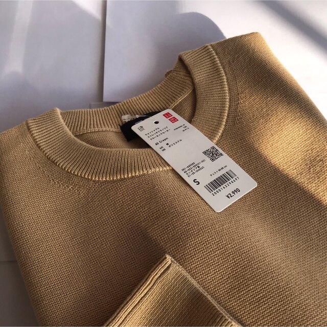 UNIQLO(ユニクロ)のUNIQLOユニクロ/ウォッシャブルストレッチ ミラノリブクルーネックセーター メンズのトップス(ニット/セーター)の商品写真