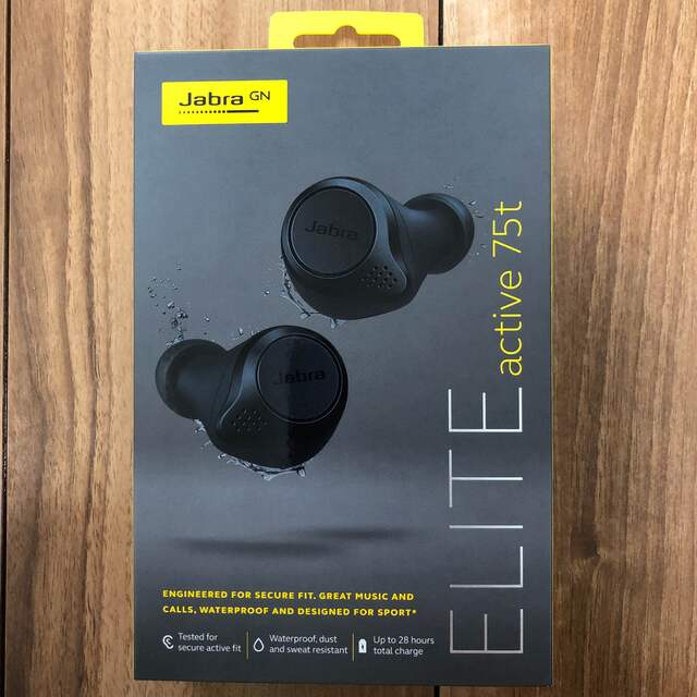 週末限定割引！Jabra ELITE active 75t ワイヤレスイヤホン スマホ/家電/カメラのオーディオ機器(ヘッドフォン/イヤフォン)の商品写真