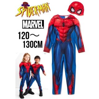 エイチアンドエム(H&M)の未使用h&mスパイダーマンコスチューム120〜130cmハロウィン男の子コスプレ(その他)