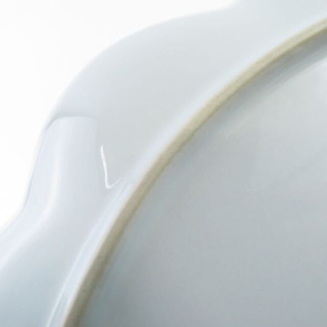 LE CREUSET(ルクルーゼ)のルクルーゼ フリルプレート 中皿 2枚アイスグリーン プレート SO581Q インテリア/住まい/日用品のキッチン/食器(食器)の商品写真