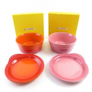 ルクルーゼ(LE CREUSET)のルクルーゼ プレートオンディッシュ ボウル/プレート 2点  SO586Q(食器)