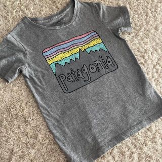 パタゴニア(patagonia)の【パピコ様専用】パタゴニア　Tシャツ　グレー/ロゴプリント(Tシャツ/カットソー)