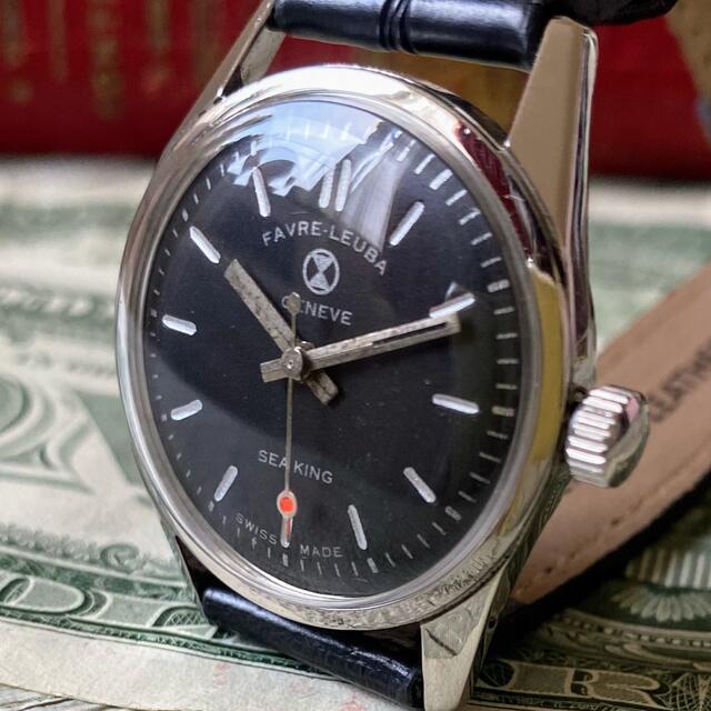 腕時計(アナログ) 【レトロな雰囲気】ファーブルルーバ ブラック 