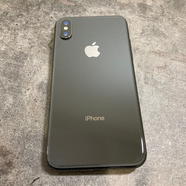 65185T iPhoneX 256GB グレー SIMフリー ジャンク品 - スマートフォン本体