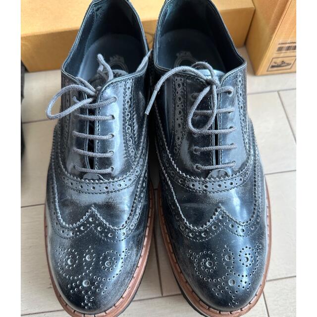 ローファー/革靴 Church's◎エナメル レースアップ シューズ ウィング 海外 トッズ TOD'S エナメル ウイングチップ ローファー/革靴