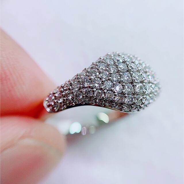 ★1.22ct★パヴェ ✨メレダイヤモンドK18WGリング指輪 2