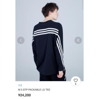 H】16SS Y-3 ワイスリー アシンメトリー ロングＴシャツ XS-