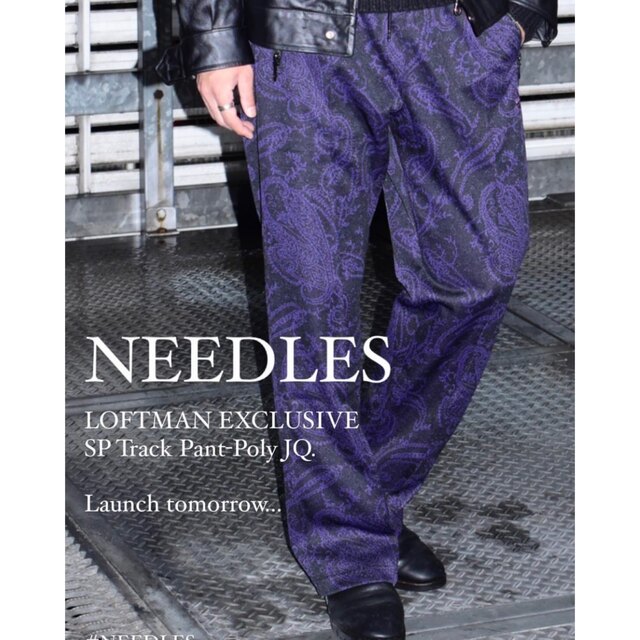 Needles 22ss Track Pant Poly Jq.