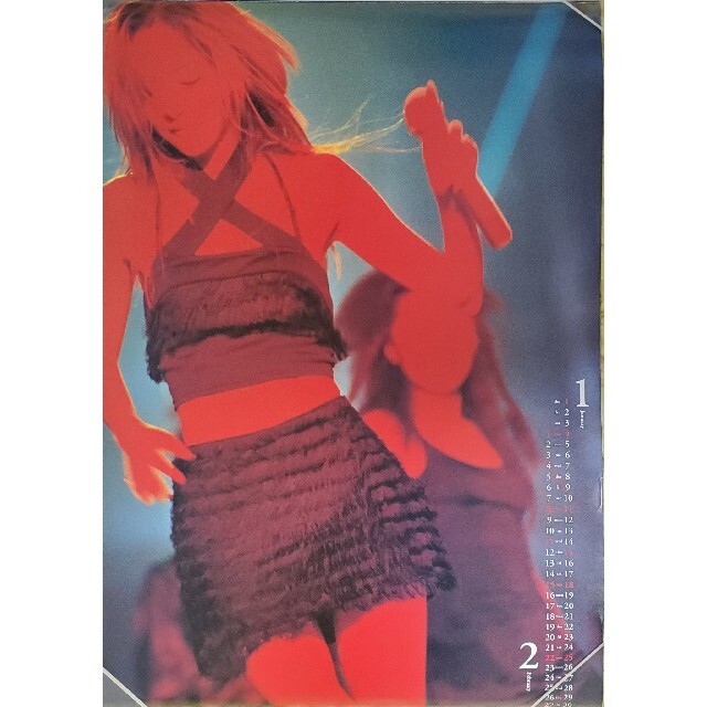 安室奈美恵 1997 1998年オフィシャルカレンダー B2サイズ