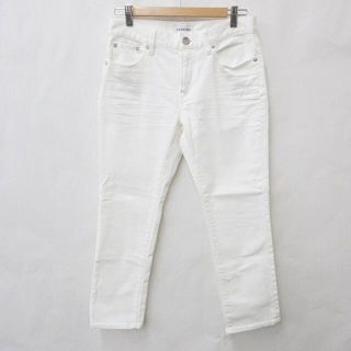 ニジュウサンク(23区)の23区 DENIM パンツ ジーンズ デニム ストレート ロング 白 38(デニム/ジーンズ)