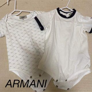 アルマーニ ジュニア(ARMANI JUNIOR)のARMANI ARMANIBABY ロンパース　肌着　おしゃれ着(ロンパース)