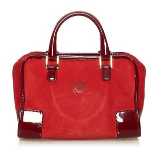 ロエベ(LOEWE)のロエベ アマソナ ハンドバッグ スウェード レディース LOEWE 【1-0076647】(ハンドバッグ)