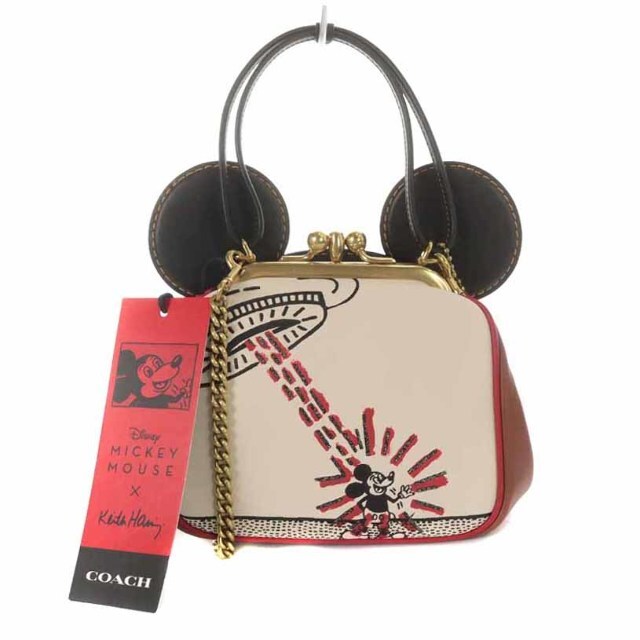 COACH MICKEY MOUSE Keith Haring キスロックバッグ約8cmショルダーの長さ