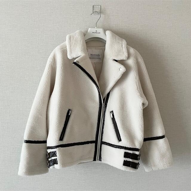 美品♡】mystrada マイストラーダ ボリュームボアライダースジャケット