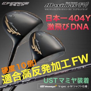 【新発売】適合高反発加工で飛ぶ!  ワークス マキシマックス ブラック2 FW