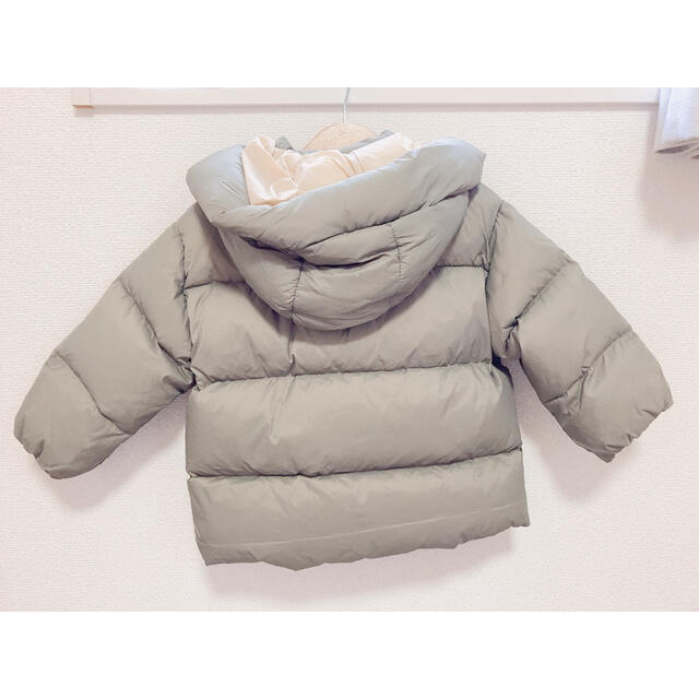 ZARA KIDS(ザラキッズ)の【美品】ZARA キッズ　フェザーダウンジャケット　ライトグリーン　98cm  キッズ/ベビー/マタニティのキッズ服男の子用(90cm~)(ジャケット/上着)の商品写真