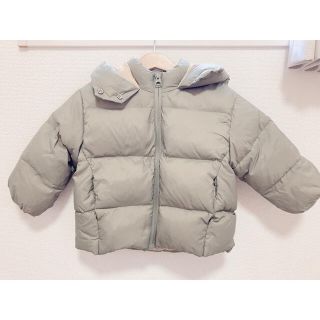 ザラキッズ(ZARA KIDS)の【美品】ZARA キッズ　フェザーダウンジャケット　ライトグリーン　98cm (ジャケット/上着)