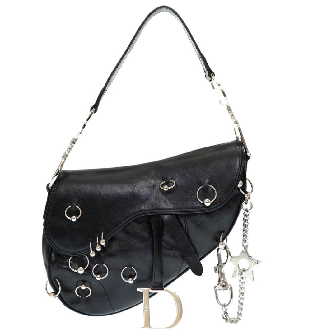 Dior - 美品 クリスチャン ディオール サドルバッグ ハードコア レザー
