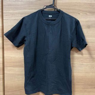 ユニクロ(UNIQLO)のユニクロ　綿Tシャツ　黒　Sサイズ(Tシャツ/カットソー(半袖/袖なし))