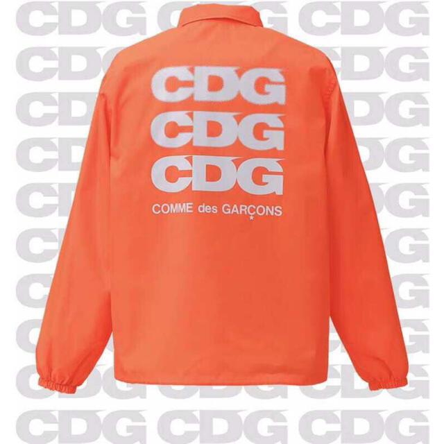 COMME des GARCONS - コムデギャルソン CDG コーチジャケット 蛍光系 ネオンオレンジ サイズXL