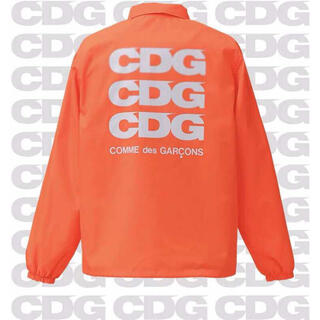 COMME des GARCONS - コムデギャルソン CDG コーチジャケット 蛍光系 ネオンオレンジ サイズXL