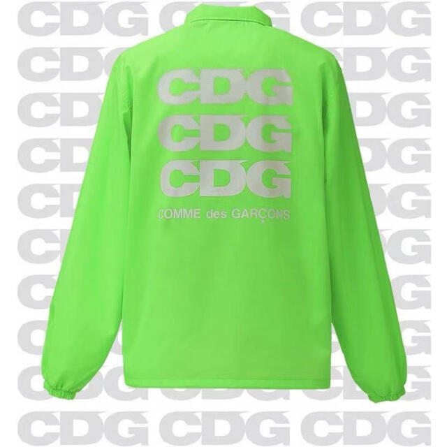 COMME des GARCONS(コムデギャルソン)のコムデギャルソン CDG コーチジャケット 蛍光グリーン ネオングリーン メンズのジャケット/アウター(ナイロンジャケット)の商品写真