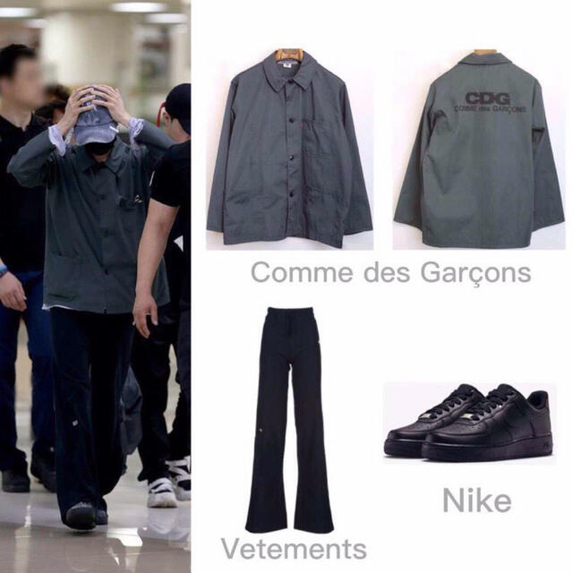COMME des GARCONS(コムデギャルソン)のコムデギャルソン CDG コーチジャケット 蛍光グリーン ネオングリーン メンズのジャケット/アウター(ナイロンジャケット)の商品写真