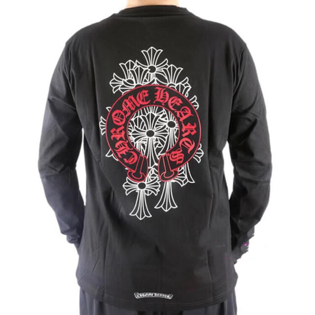 Chrome Hearts(クロムハーツ)のChrome Hearts クロムハーツ 長袖Tシャツ  レッドシャドウクロス  メンズのトップス(Tシャツ/カットソー(七分/長袖))の商品写真