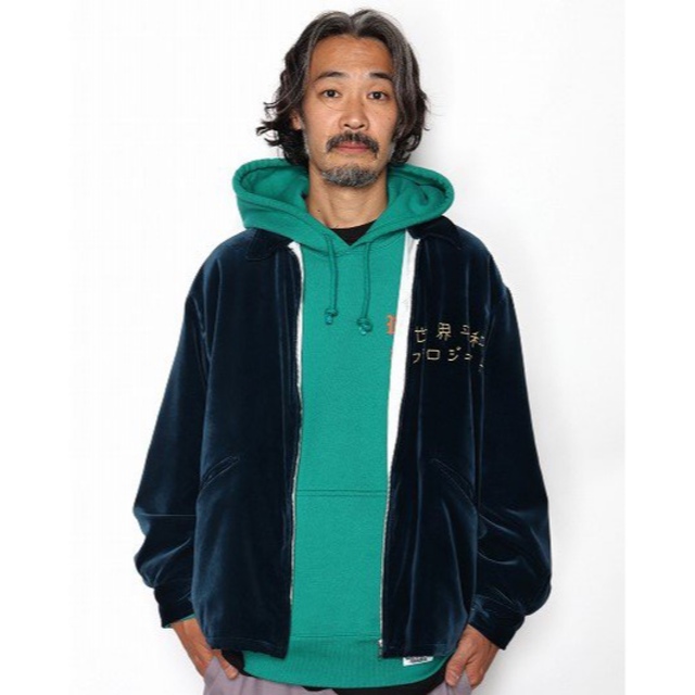 WACKO MARIA VELOUR VIETNAM JACKET ネイビー | hartwellspremium.com