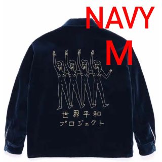 ワコマリア(WACKO MARIA)のWACKO MARIA VELOUR VIETNAM JACKET  ネイビー(ブルゾン)