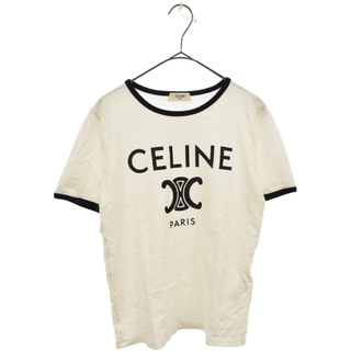 セリーヌ(celine)のCELINE セリーヌ 22SS トリオンフロゴプリントクルーネック半袖Tシャツ 2X872671Q ホワイト レディース(Tシャツ(半袖/袖なし))