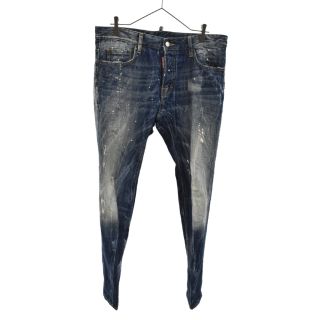 ディースクエアード(DSQUARED2)のDSQUARED2 ディースクエアード 10AW PAINTING BLEACH JEAN S74LA0304 S30179 ペインティングブリーチジーンズ ペンキ加工ウォッシュドデニムパンツ(デニム/ジーンズ)