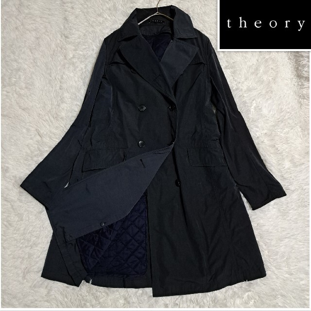 【新品】Theory セオリー ハウンズトゥース ロングコート