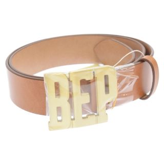 THE BLACK EYE PATCH ブラックアイパッチ 21AW LETTERS BELT ロゴバックル レターズベルト ベージュ BEPFW21AC22