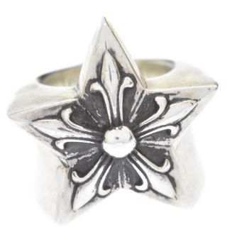 クロムハーツ(Chrome Hearts)のCHROME HEARTS クロムハーツ LARGE STAR RING ラージスターリング 17号 シルバー(リング(指輪))