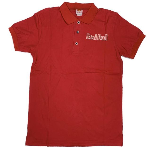 レッドブル タイヤクラッシュプリント 半袖ポロシャツ レッド XXL メンズのトップス(ポロシャツ)の商品写真