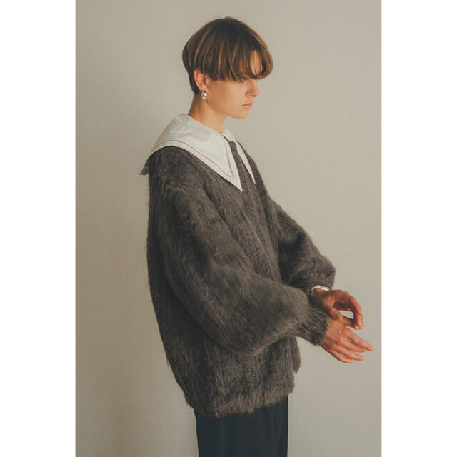 レディースCLANE クラネ COLOR MOHAIR SHAGGY CARDIGAN