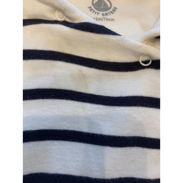 PETIT BATEAU(プチバトー)のpetit bateau ロンパース 75cm プチバトー キッズ/ベビー/マタニティのベビー服(~85cm)(ロンパース)の商品写真