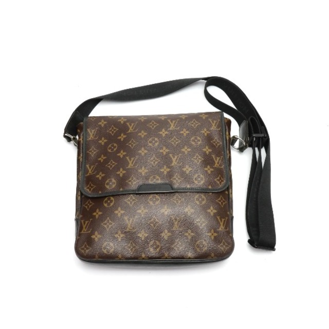 ルイヴィトン M56715 ショルダーバッグ ブラウン  LOUIS VUITTON バスMM モノグラム マカサー