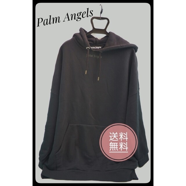 【状態良好】PALM ANGELS LOGO OVER HOODY / ブラック