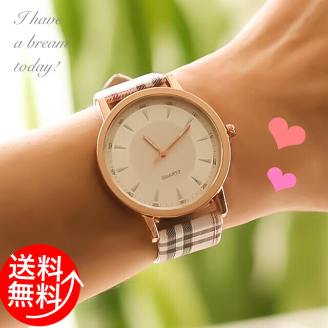 新品 人気の可愛いチェック柄♪レディース腕時計♪ | www.debbiejorde.com