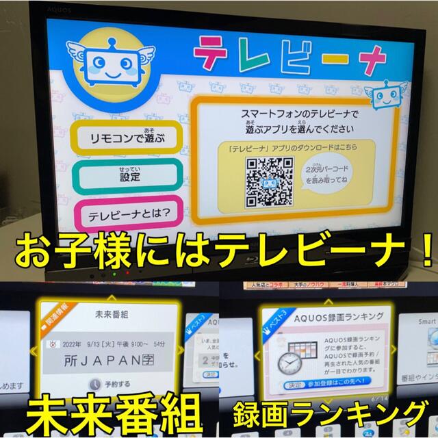 Blu-ray HDD 録画内蔵】32V型 液晶テレビ SHARP AQUOS | energysource