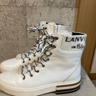 ランバン(LANVIN)のランバン　ブーツ　白(ブーツ)