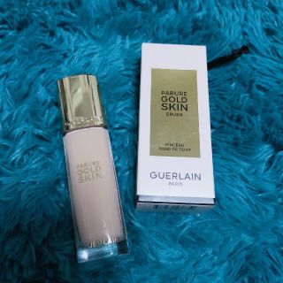 ゲラン(GUERLAIN)のゲラン☆パリュール　ゴールド　スキンフルイド　1N　ブラシセット(ファンデーション)