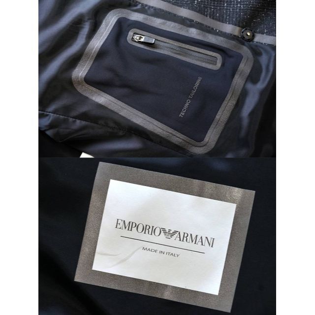 Emporio Armani(エンポリオアルマーニ)の新品 エンポリオアルマーニ 秋冬/シルク混ウールグレンチェックダブルジャケット メンズのジャケット/アウター(テーラードジャケット)の商品写真