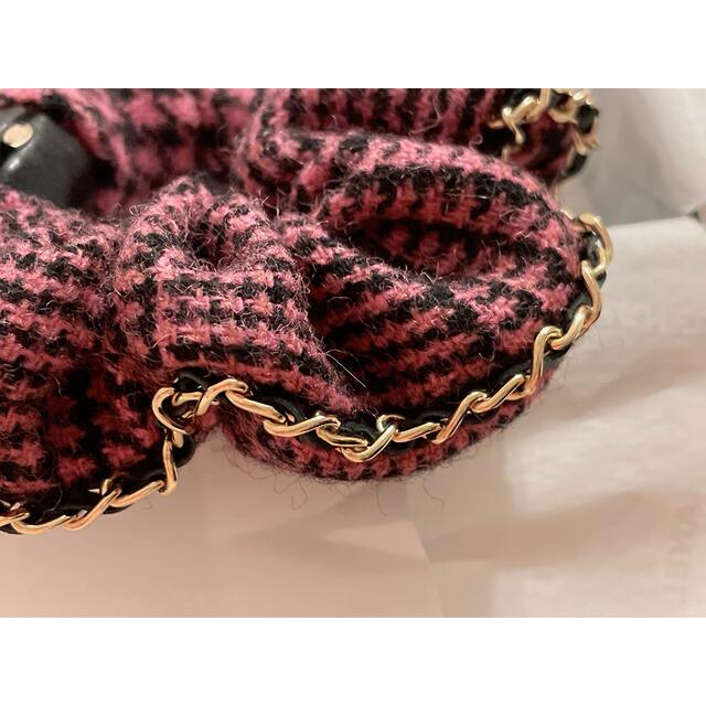 新作 完売 CHANEL シャネル ツイード シュシュ ピンク ヘア