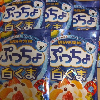 UHA味覚糖 ぷっちょ 白くま 83g×5袋(菓子/デザート)