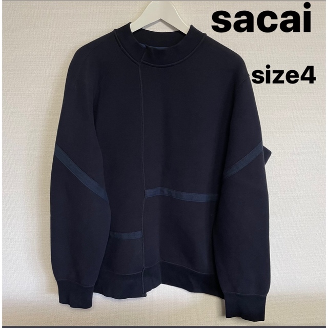 sacai サカイ スウェット 4(XL位) 紺