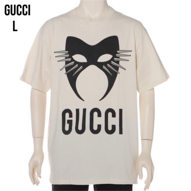 GUCCI グッチ 19AW Tシャツ メンズ L アイボリー ホワイト 白系 【福袋