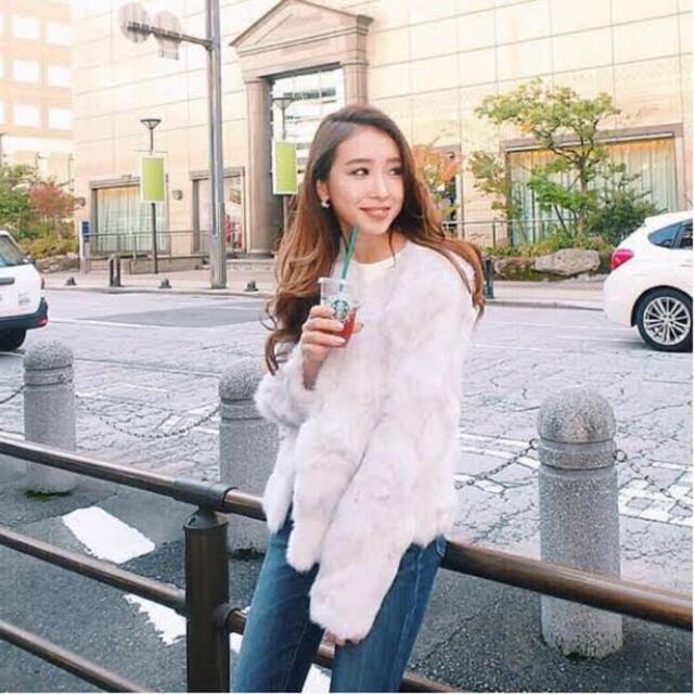 リエンダ♡ノーカラーラビットファーコート-
